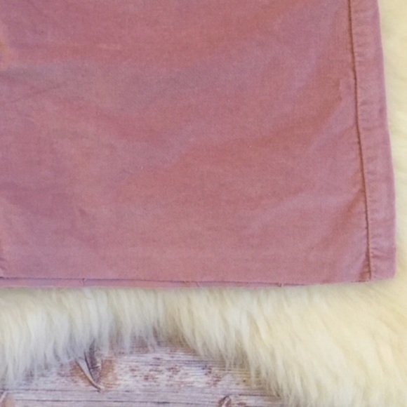 Topshop Moto Pink Velvet Raw Edge Mini Skirt - Picture 3 of 8